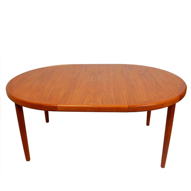 Danish Teak Round/Oval Dining Table & Pads Chairish