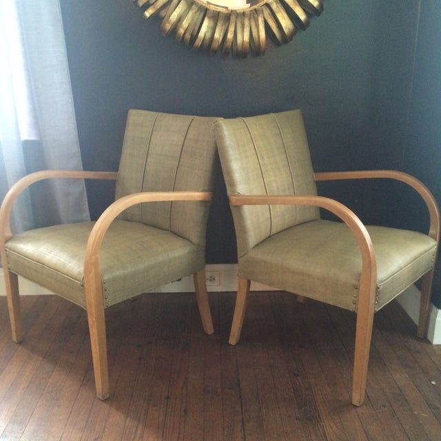 MidCentury Modern Armchairs A Pair Chairish