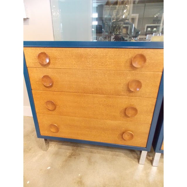 Blue Vintage Dressers A Pair Chairish