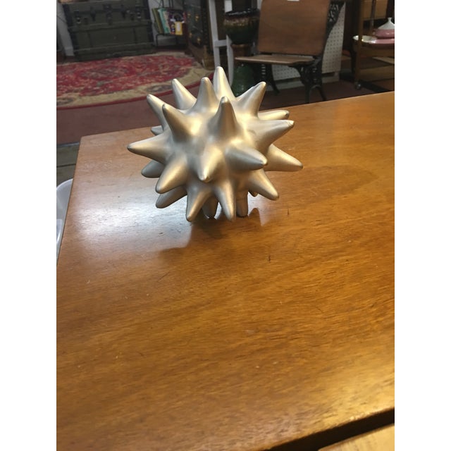 Small Decorative Silver Spike Ball Chairish