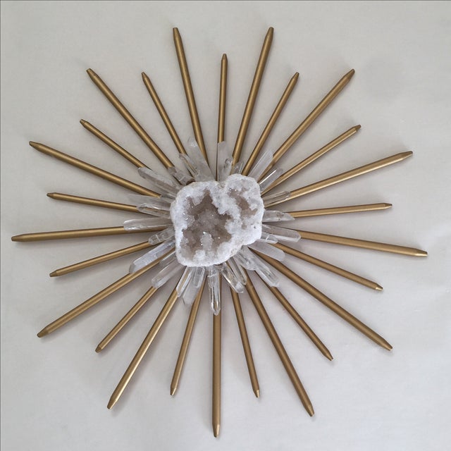 Crystal Geode Natural Quartz Wall Decor | Chairish