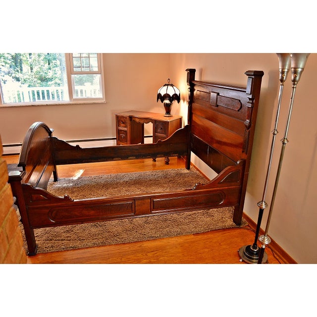 Antique Solid Cherry Bed Frame Chairish