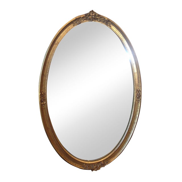Antique Gold Plated Mirror Chairish