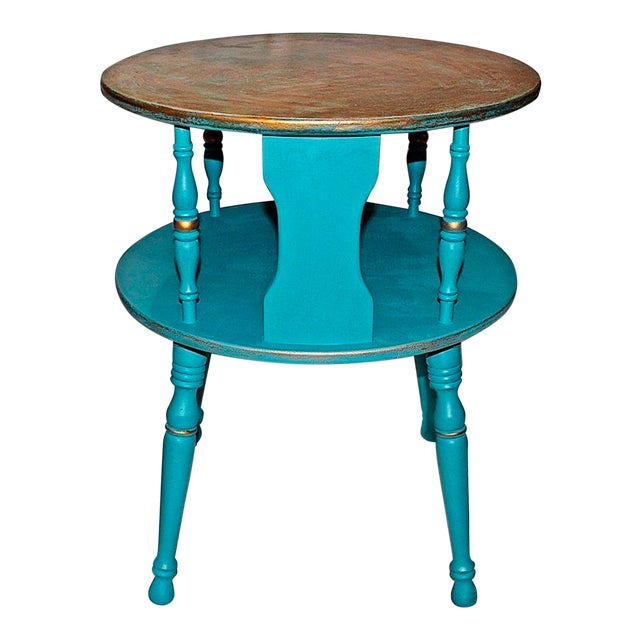 Round Copper Top Side Table Chairish