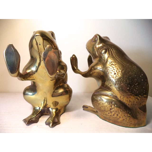 Brass Frog Bookends A Pair Chairish