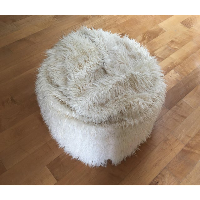 Pottery Barn Faux Fur Poufs A Pair Chairish