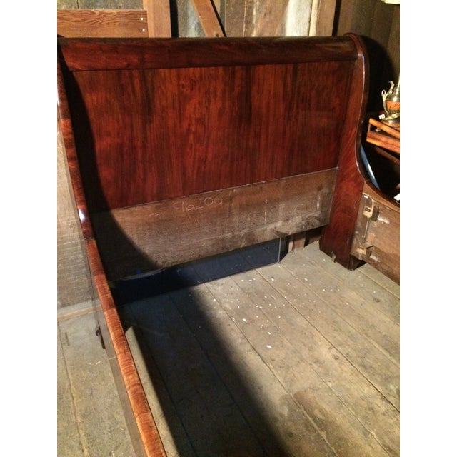 Antique Mahogany Empire Sleigh Bed Chairish