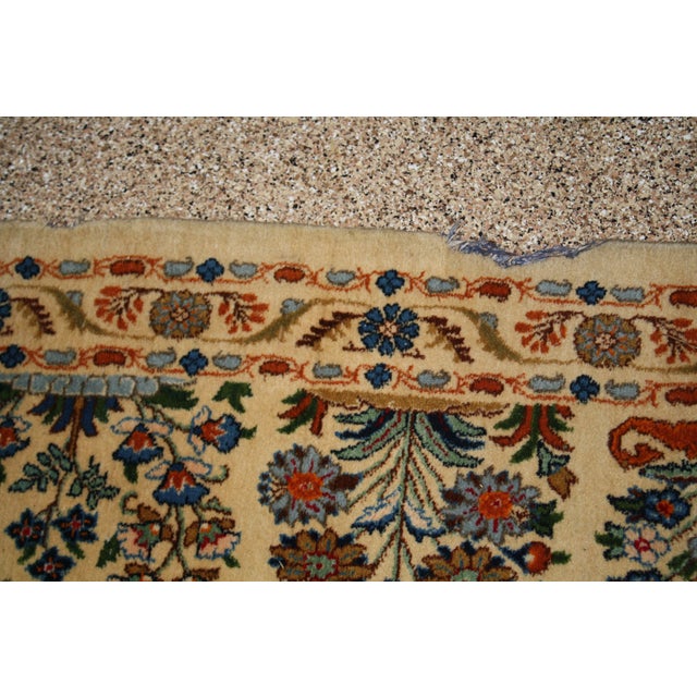 Handmade Persian Ivory Rug 9' 4" x 12' 9" Chairish