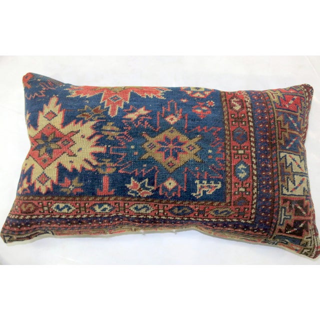 Antique Navy Blue Persian Lumbar Rug Pillow Chairish