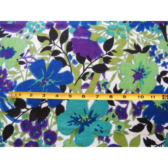 Vintage Floral Everfast Violet Fabric 1 Yard Chairish