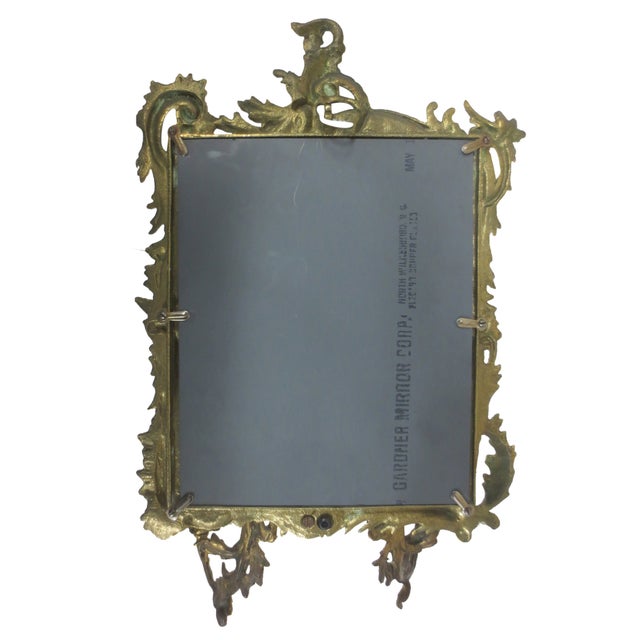 Brass & Mirror Double Candle Wall Sconce Chairish