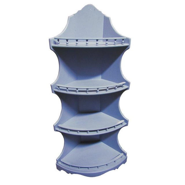 MidCentury Nautical Cottage Coastal Corner Shelf Chairish