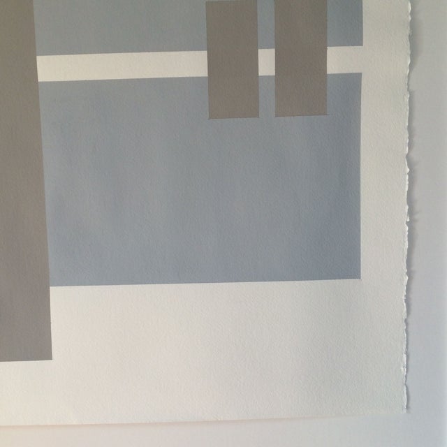 Handmade Geometric Silkscreen Artwork on Paper Chairish