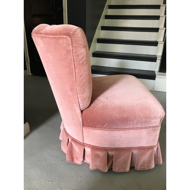 Pink Velvet Vanity Chair