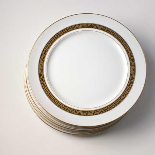Greek Key Dinner Plates Set of 6 Chairish