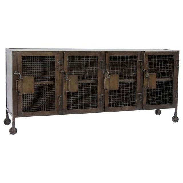 Industrial Steel Credenza on Casters Chairish