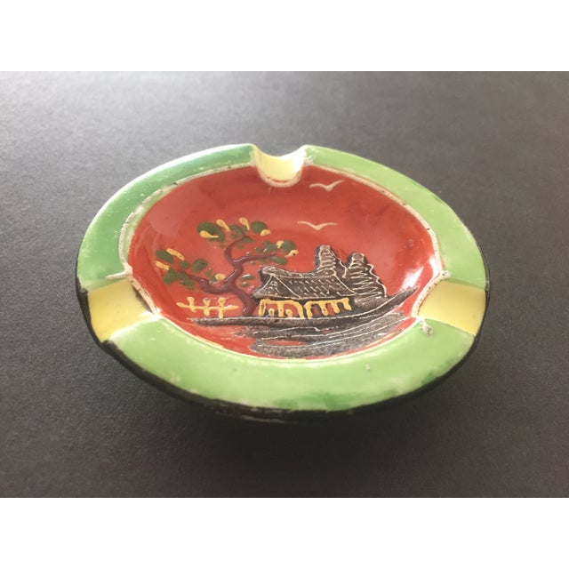 Vintage Hand Painted Ceramic Ashtray Made in Japan Chairish