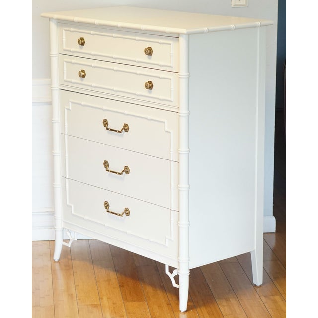 Vintage Thomasville Faux Bamboo Tall Dresser Chairish