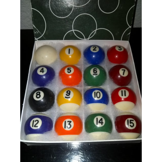 Vintage Miniature Billiard Balls Set Chairish