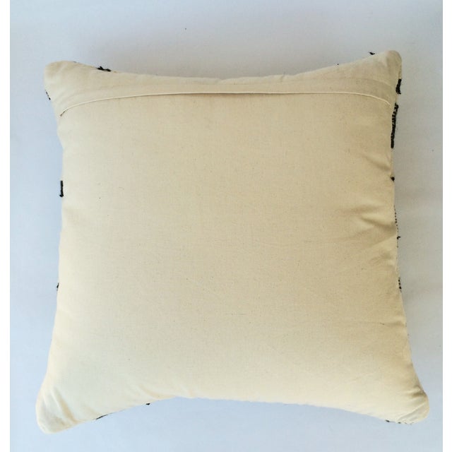 Black & Ivory Wool Pillow Chairish