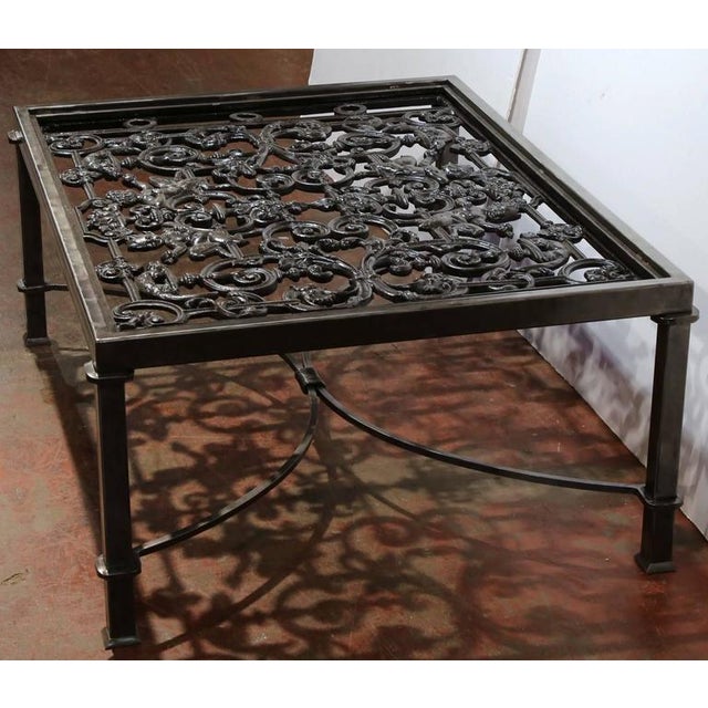 Polished Iron Coffee Table Base