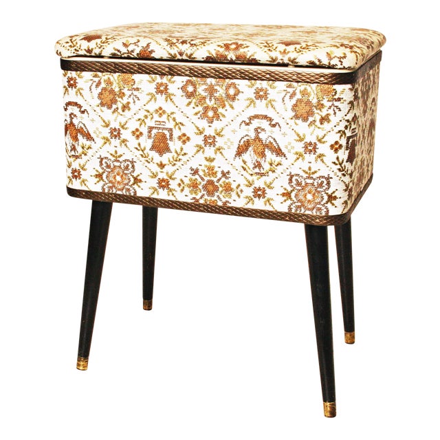 MidCentury Modern Sewing Storage Box with Legs Chairish