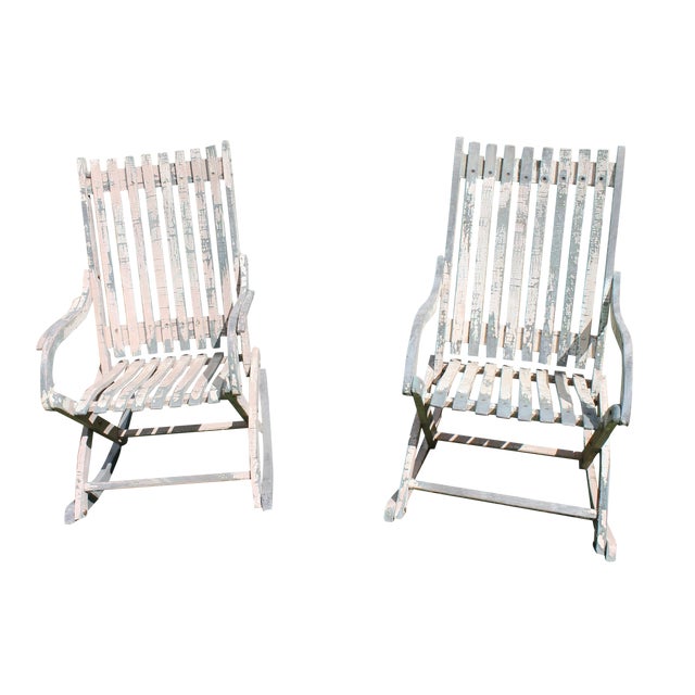 Vintage Porch Rockers Pair Chairish