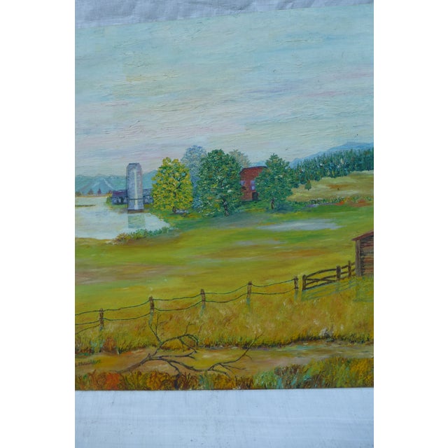 Mid Century Farm Painting by H.L. Musgrave Chairish