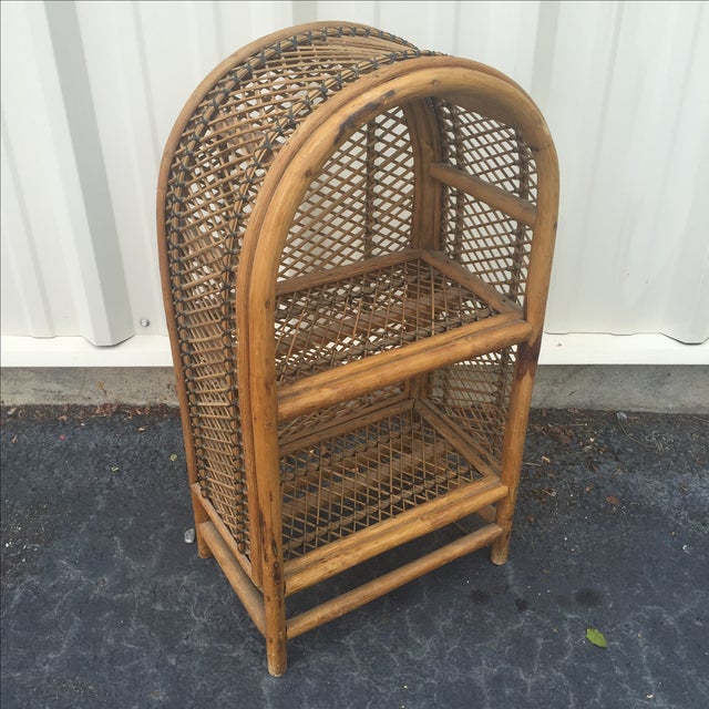 Vintage Rattan Shelf Chairish