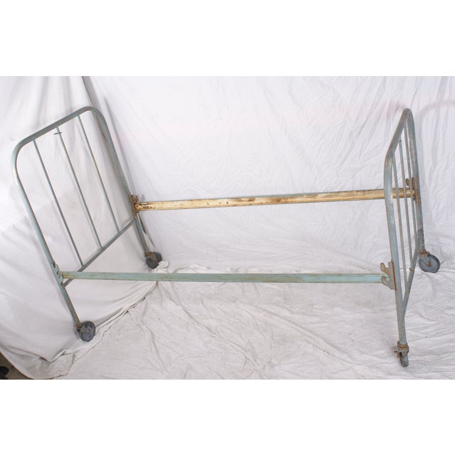 Antique Hospital Bed Military Industrial Metal WWI Chairish