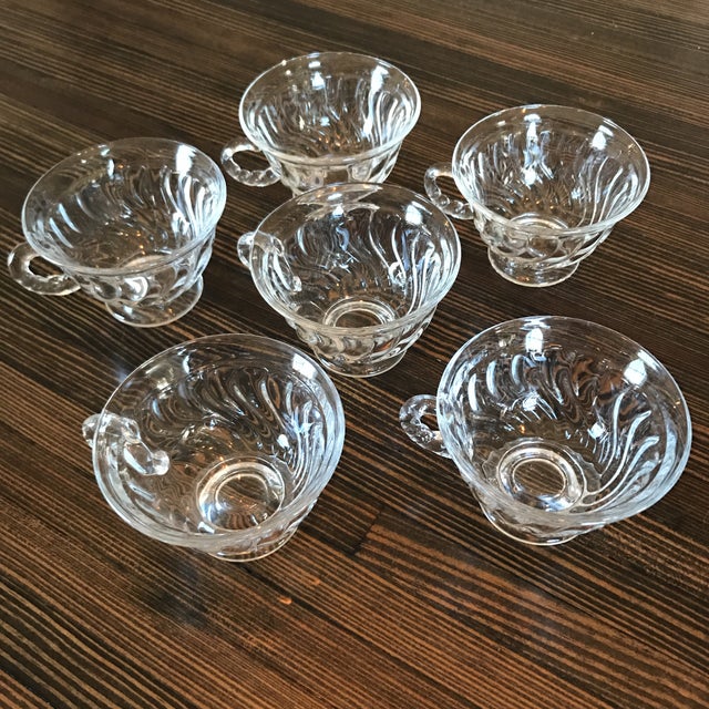 Vintage glass dessert bowls set of 6 chairish