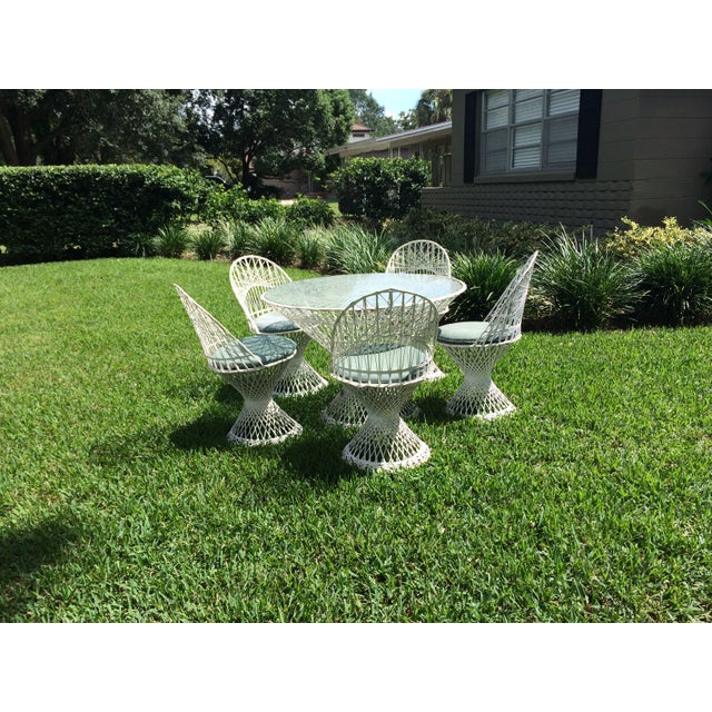 Russell Woodard Spun Fiberglass Patio Set Chairish
