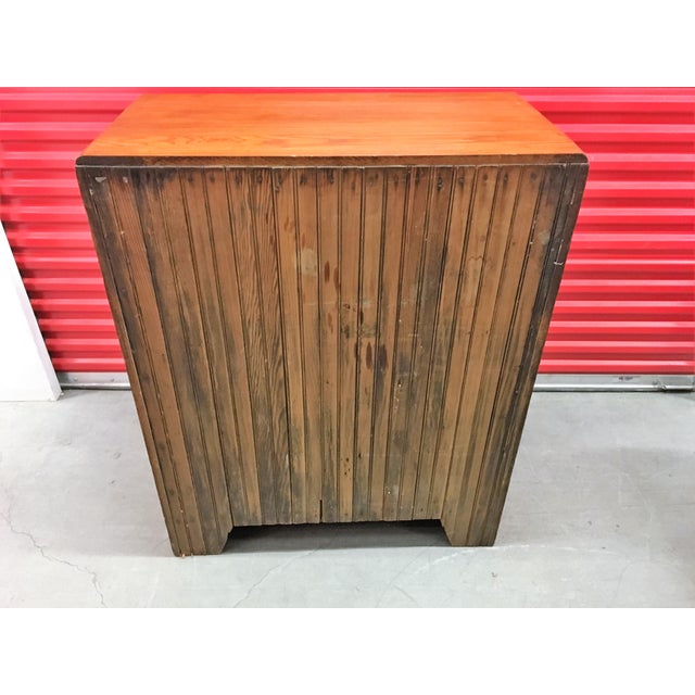 Antique Solid Wood Ice Chest Chairish