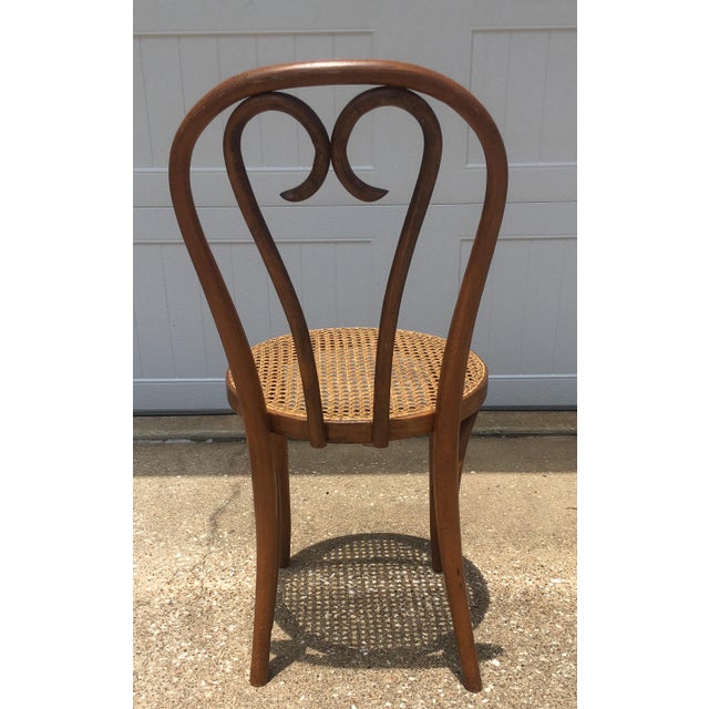 Vintage Bentwood & Cane Chair In The Style of Michael Chairish