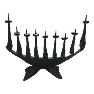 Paul Evans Brutalist Menorah main image 1