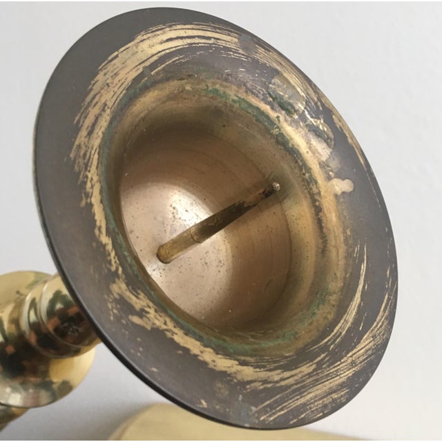 Moroccan Floor Decor Brass Candle Holder 25" Tall Chairish