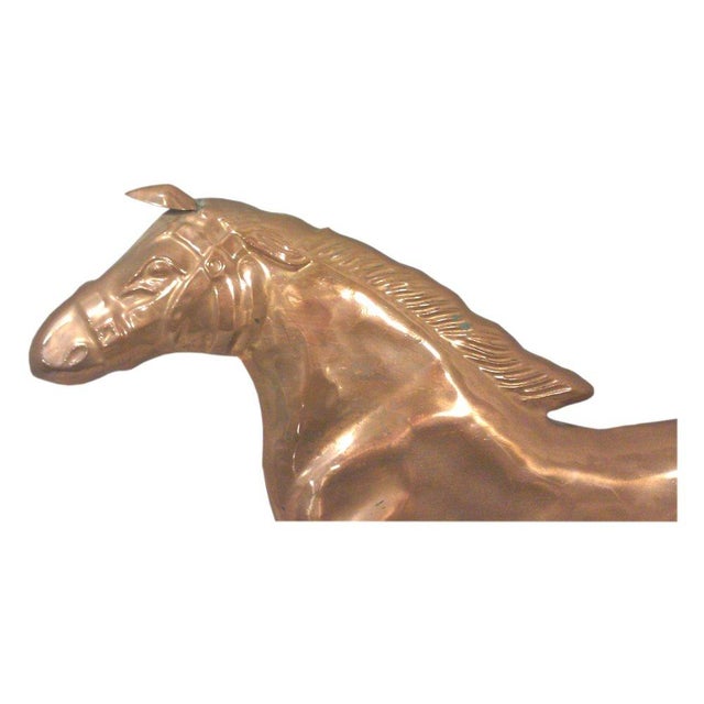 MidCentury Copper Horse Wall Sculpture Chairish