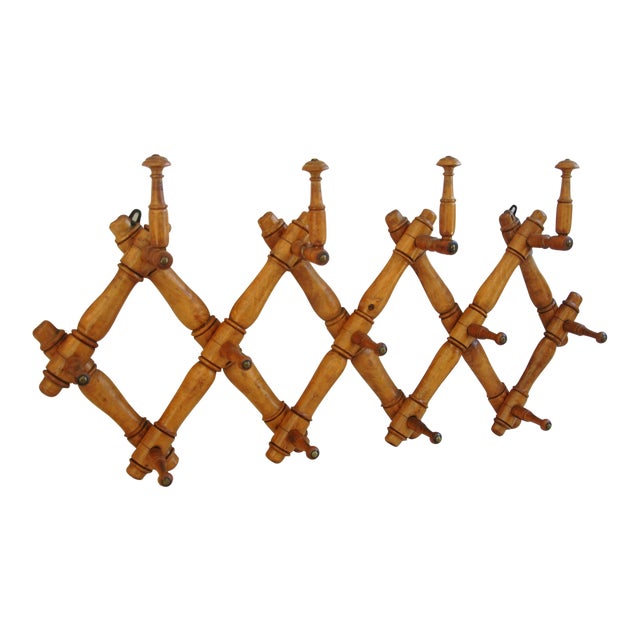 19thC. French Expanding Hat & Coat Rack Chairish