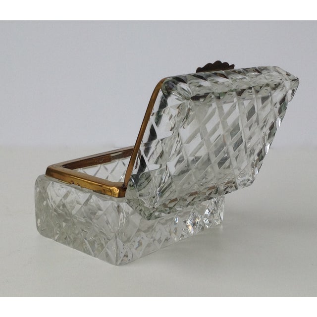 Antique Cut Glass Jewelry Box Chairish