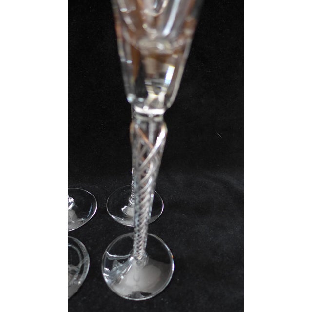 Stuart Crystal AirTwist Long Stem Cordial Glasses Set of 4 Chairish