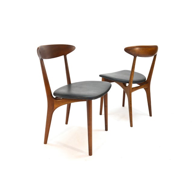 Kurt Ostervig Walnut Dining Chairs Set of 4 Chairish