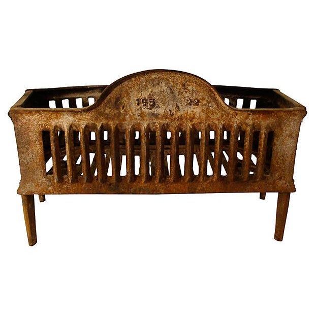 Antique Cast Iron Fireplace Coal or Log Basket Chairish