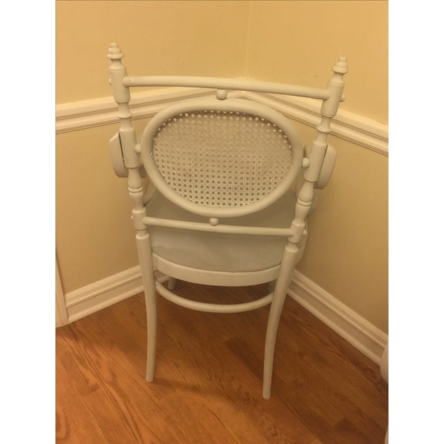 Light Gray Cane Back Chairs A Pair Chairish