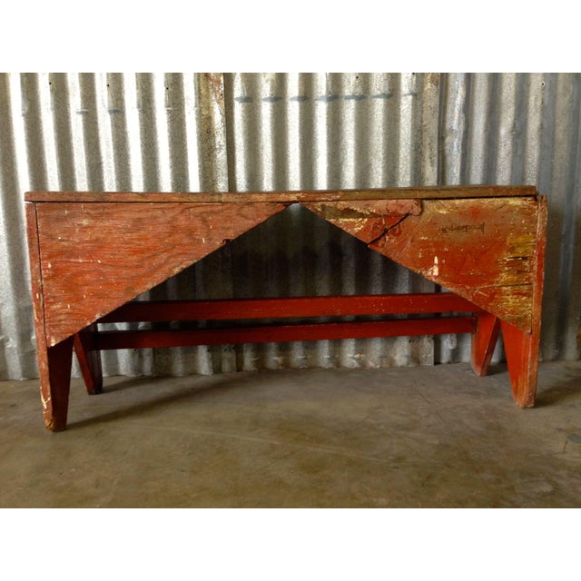 Vintage Train Station Bench Chairish