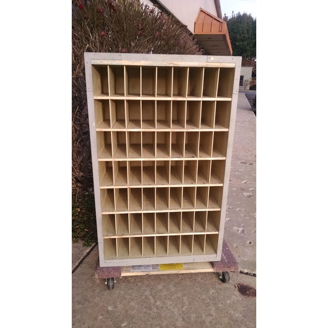 Vintage Wood Postal Mail Organizer/Cubbies Chairish
