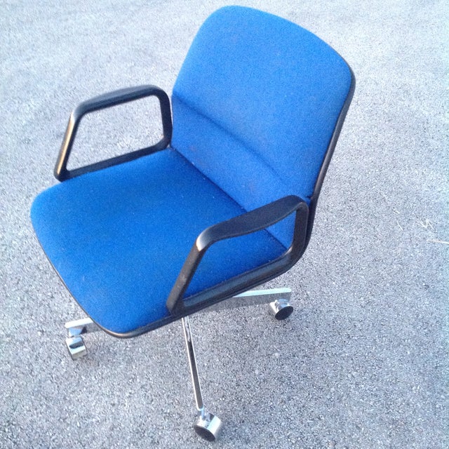 Royal Blue & Chrome Allsteel Office Chair Chairish