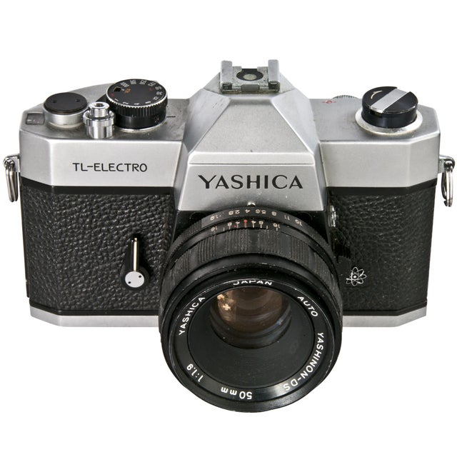 Yashica TL Electro 35mm Camera, 5 Lenses And Flash Chairish