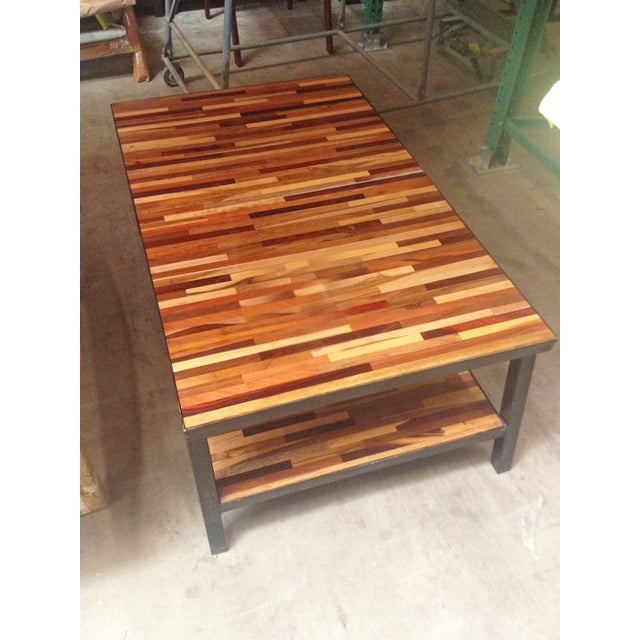 Wood Inlay Coffee Table Chairish