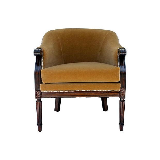 Modern Vintage Tub Chair in Mohair Chairish