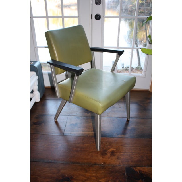 MidCentury Aluminum Arm Chair Chairish